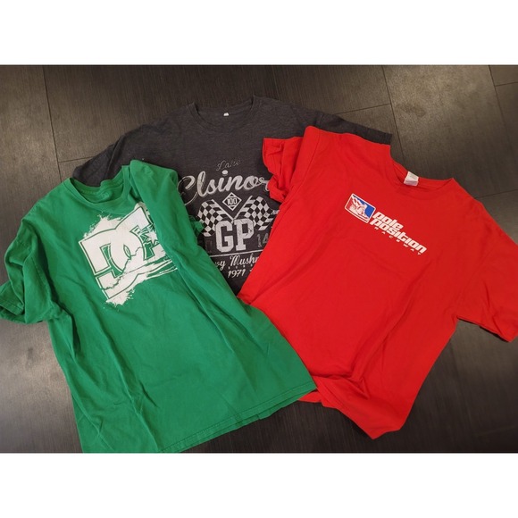 Gildan Other - Y2K DC Pole position Lake elsinore100 Shirts distressed all set of 3 T-shirts XL